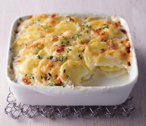 Kartoffelgratin mit Schinken