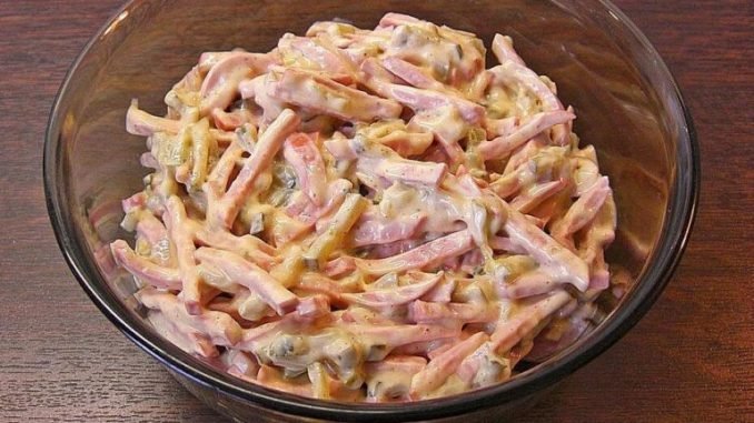 Fleischsalat-mit-3-Zutaten-schmeckt-wie-vom-Metzger-