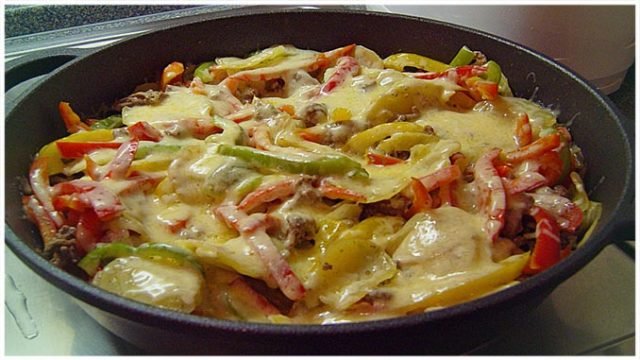 Kartoffel Paprika Pfanne mit Hackfleisch - Beste Essen